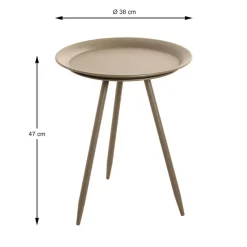 Table d'appoint en métal vert modèle mini