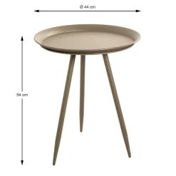 Table d'appoint en métal vert modèle maxi