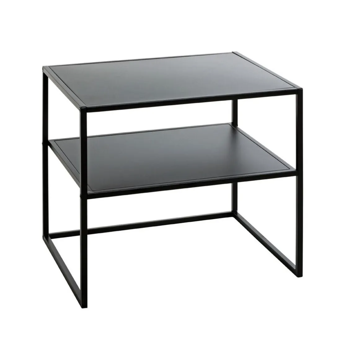 Table d'appoint grand modèle métal laqué noir