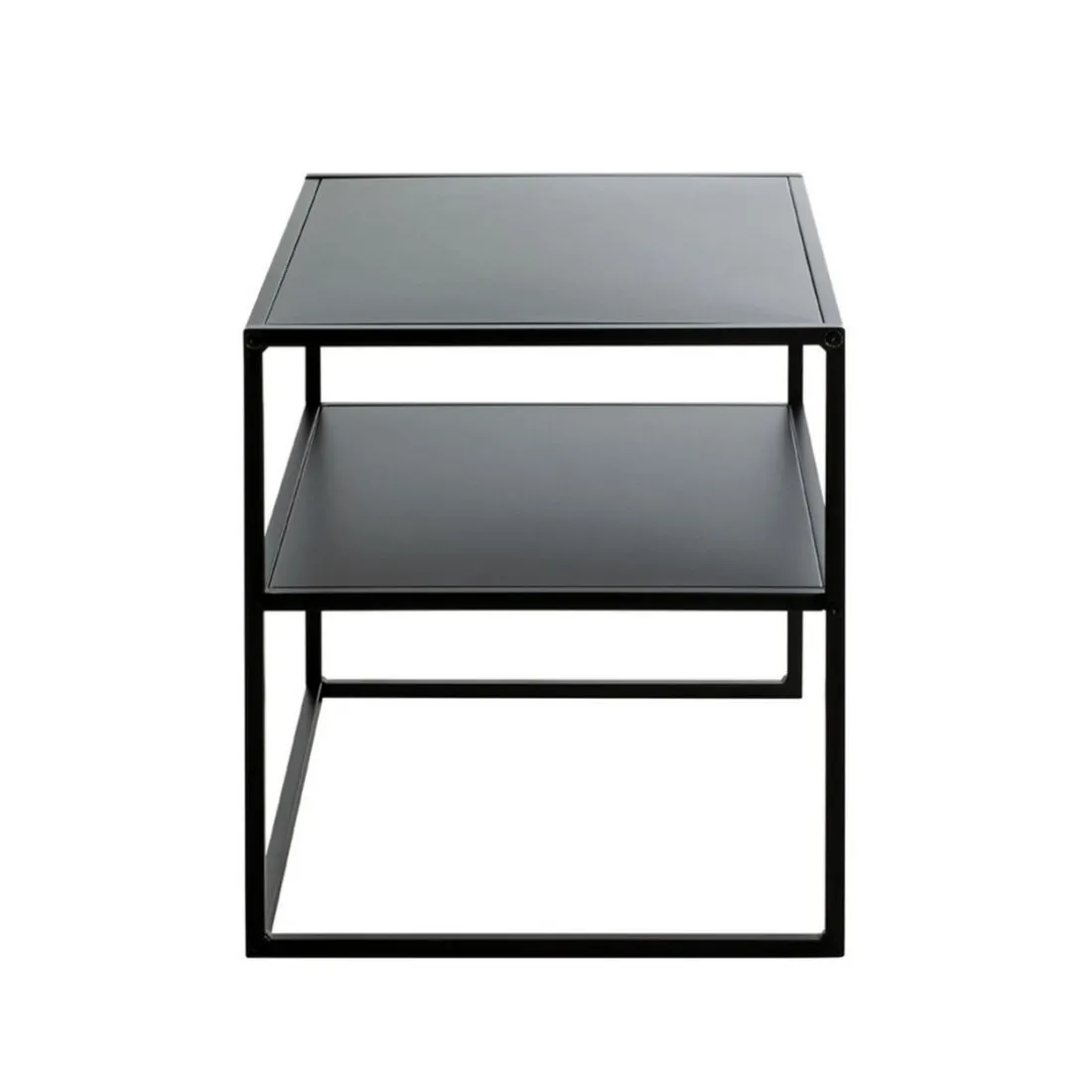 Table d'appoint grand modèle métal laqué noir