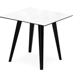 Table d'appoint magnétique carrée Bipolart Métal Noir avec 1 Top Tableau blanc effaçable