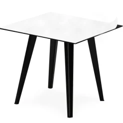 Table d'appoint magnétique carrée Bipolart Métal Noir avec 1 Top Tableau blanc effaçable