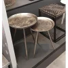 Table d'appoint Métal laqué Bronze antique