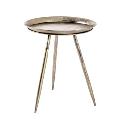 Table d'appoint Métal laqué Bronze antique