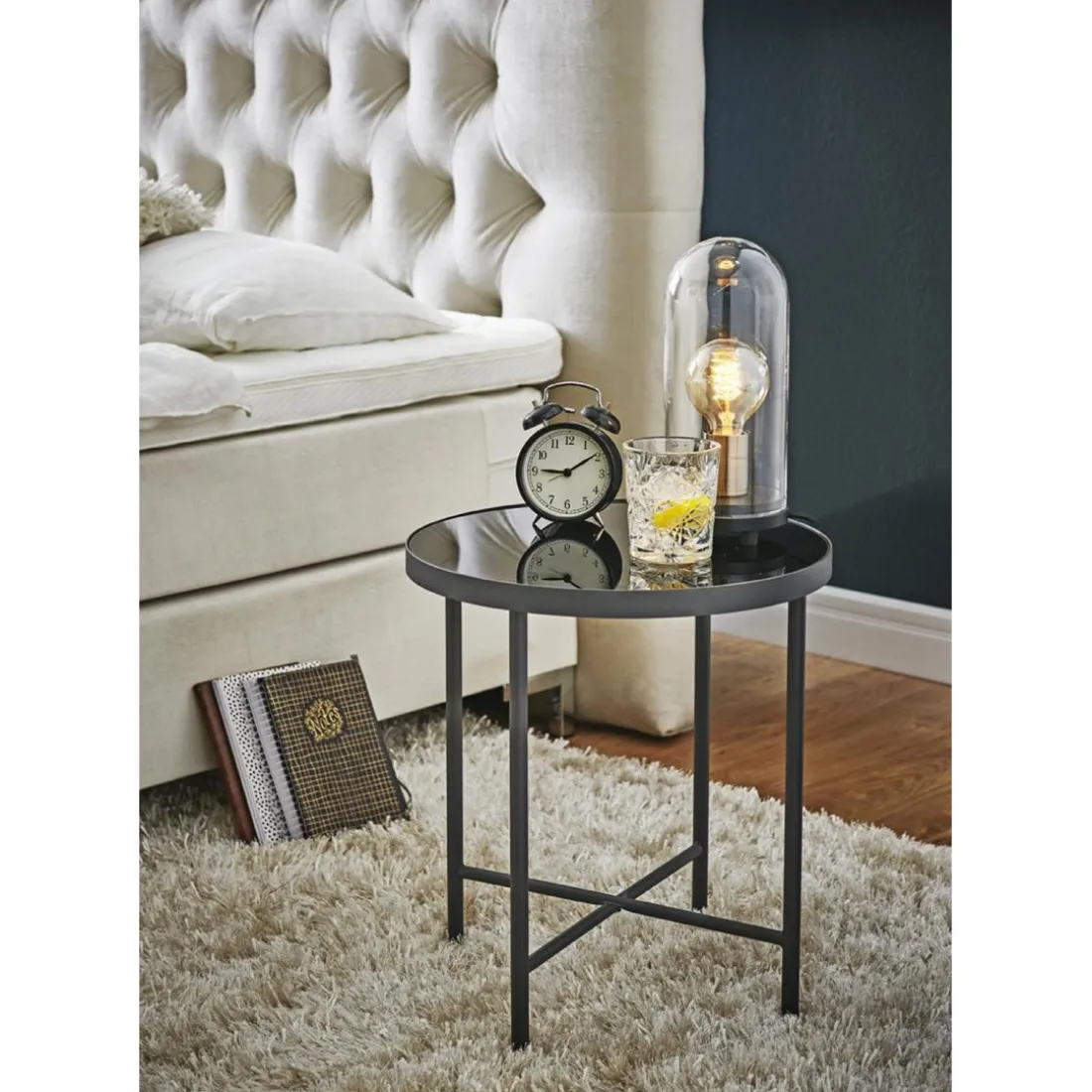 table d'appoint métal noir