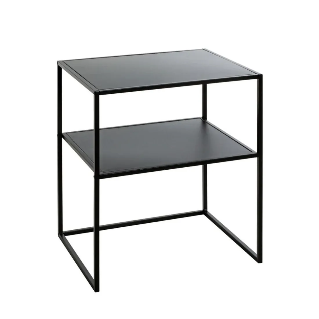 Table d'appoint petit modèle métal laqué noir