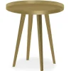Table d'appoint ronde à rebord Bipolart Métal Or
