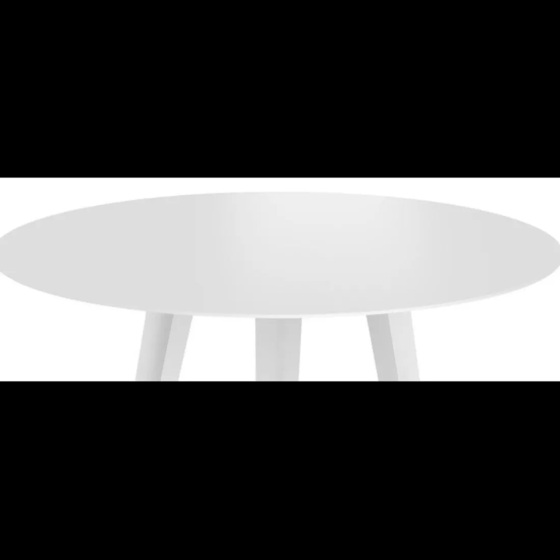 Table d'appoint ronde Bipolart Métal Blanc