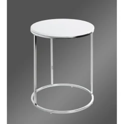 table d'appoint Structure en tube d'acier chromé