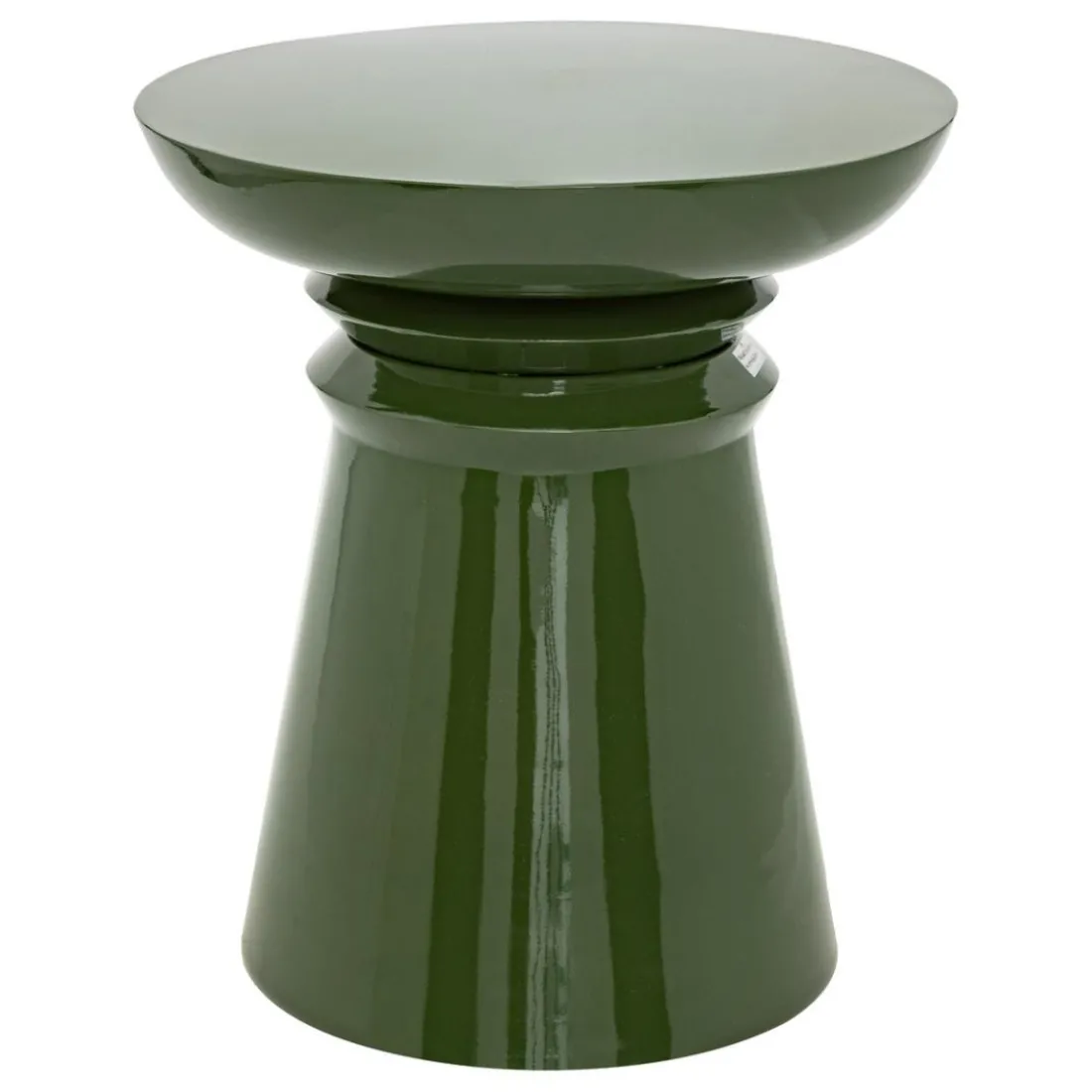 Table d'appoint totem Jaya Métal vert