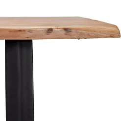 Table de bar haute 'RAFA' en bois massif et métal