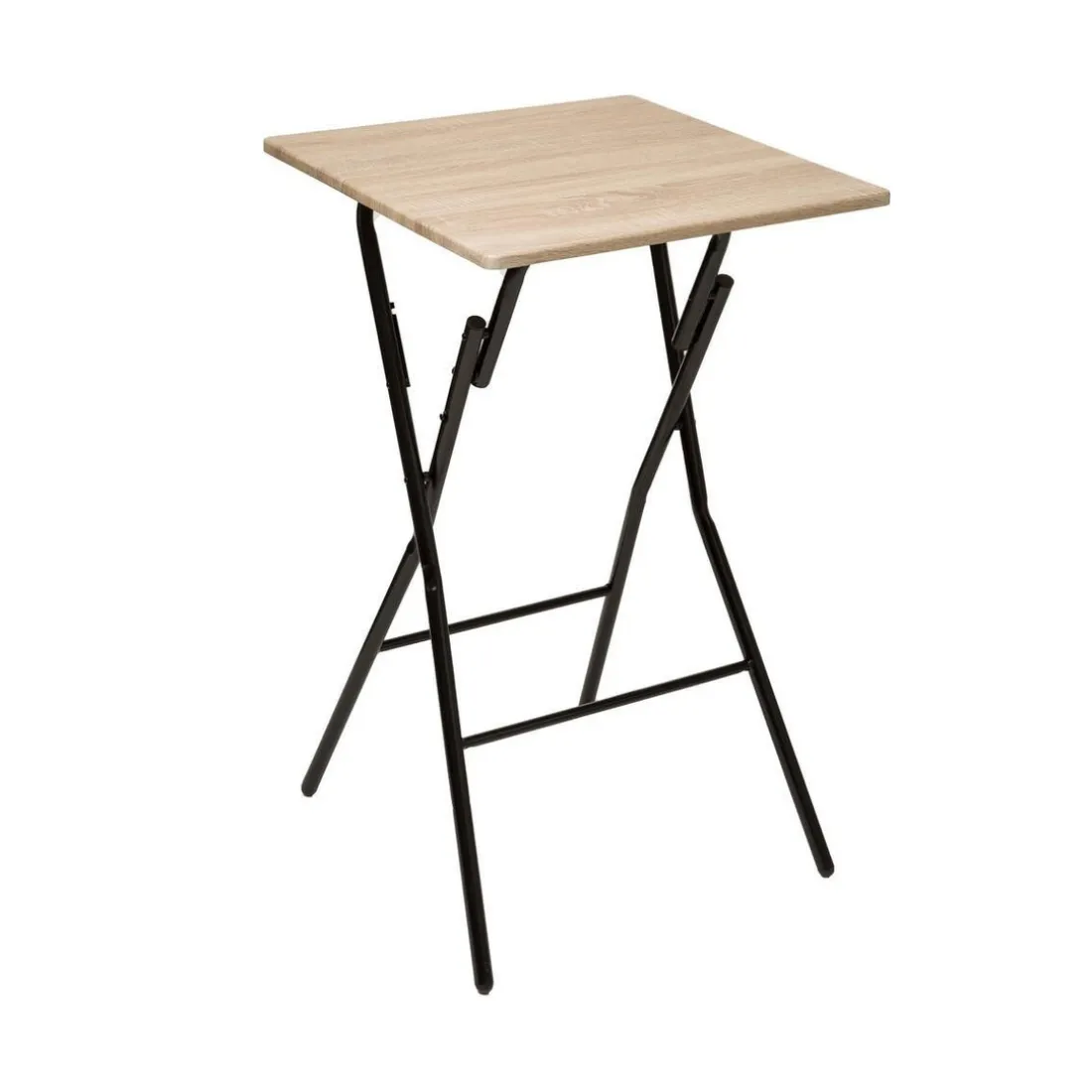 Table de bar pliante 2 places effet bois