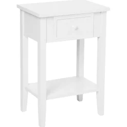 Table de chevet blanc