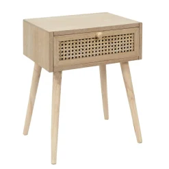 Table de Chevet CANNAGE 1 Tiroir Bois