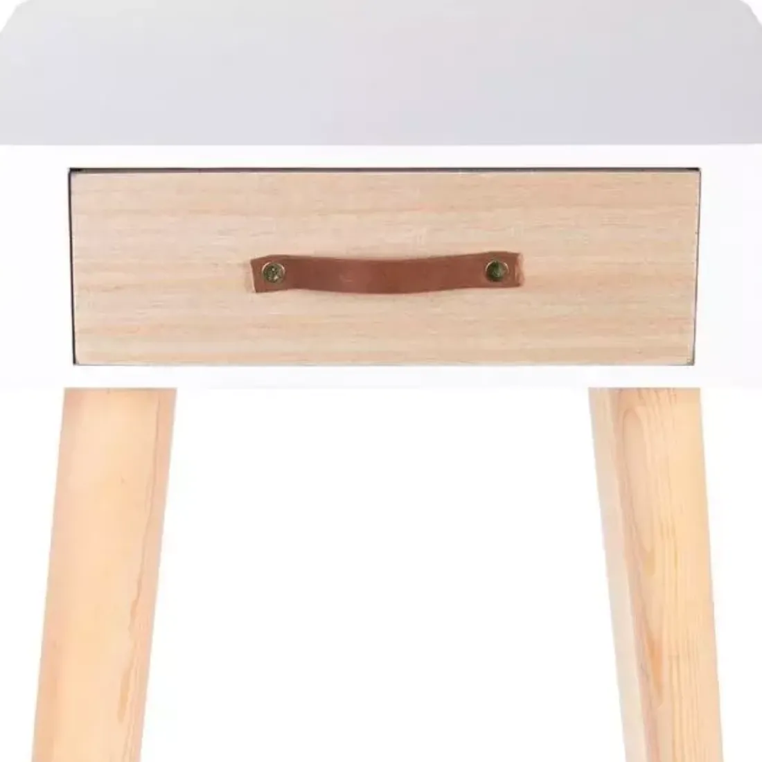 Table De Chevet Grise En Bois RITA