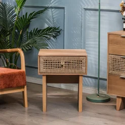 Table de Chevet Nuit Appoint Scandinave en Bois