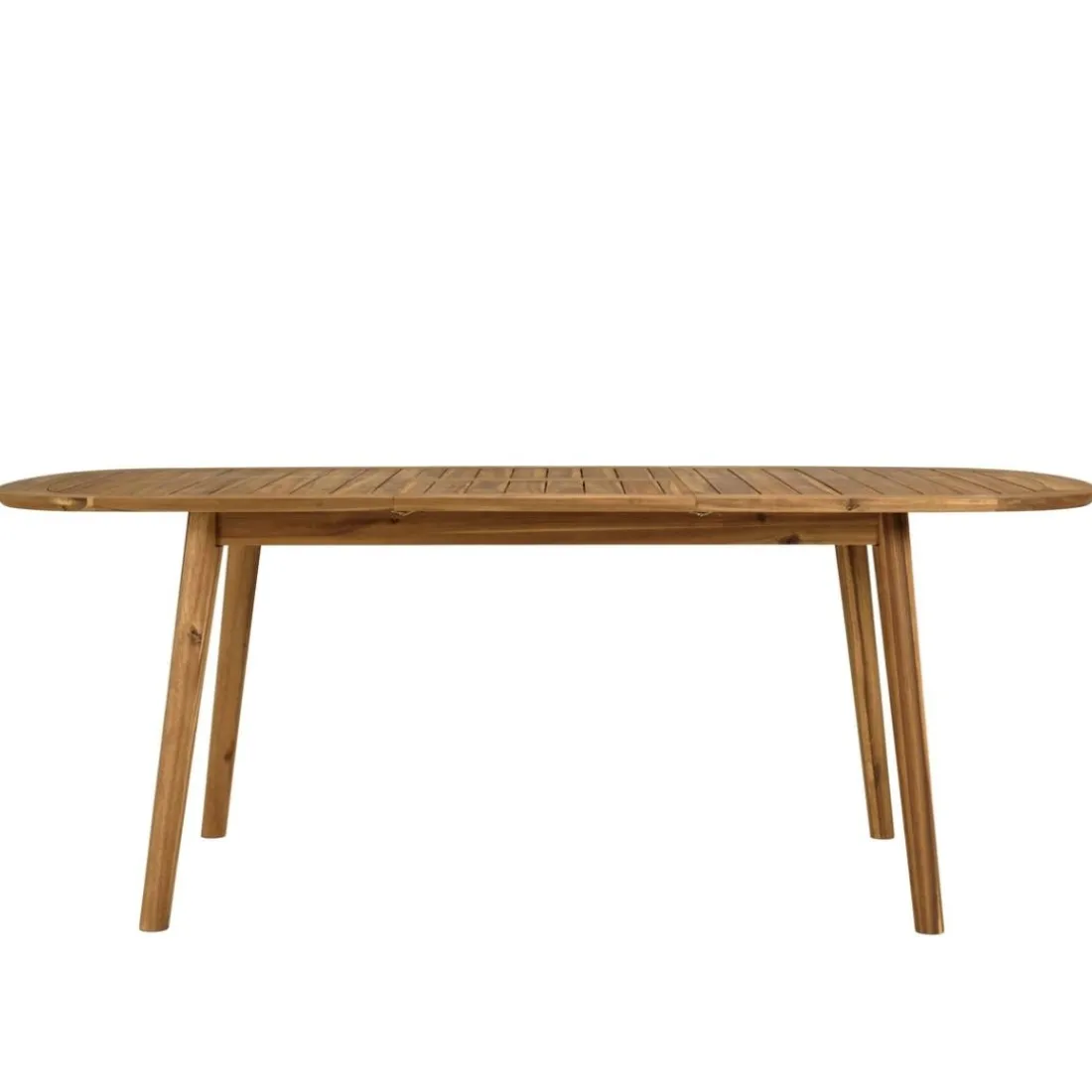 Table de jardin en acacia huilé extensible