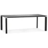 Table de réunion ou à manger design 'XLINE' en verre noir