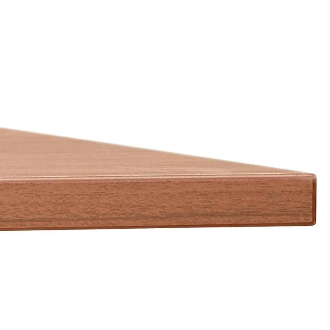 Table de réunion ou bureau bench 'AMADEUS SQUARE' en bois finition Noyer et métal noir