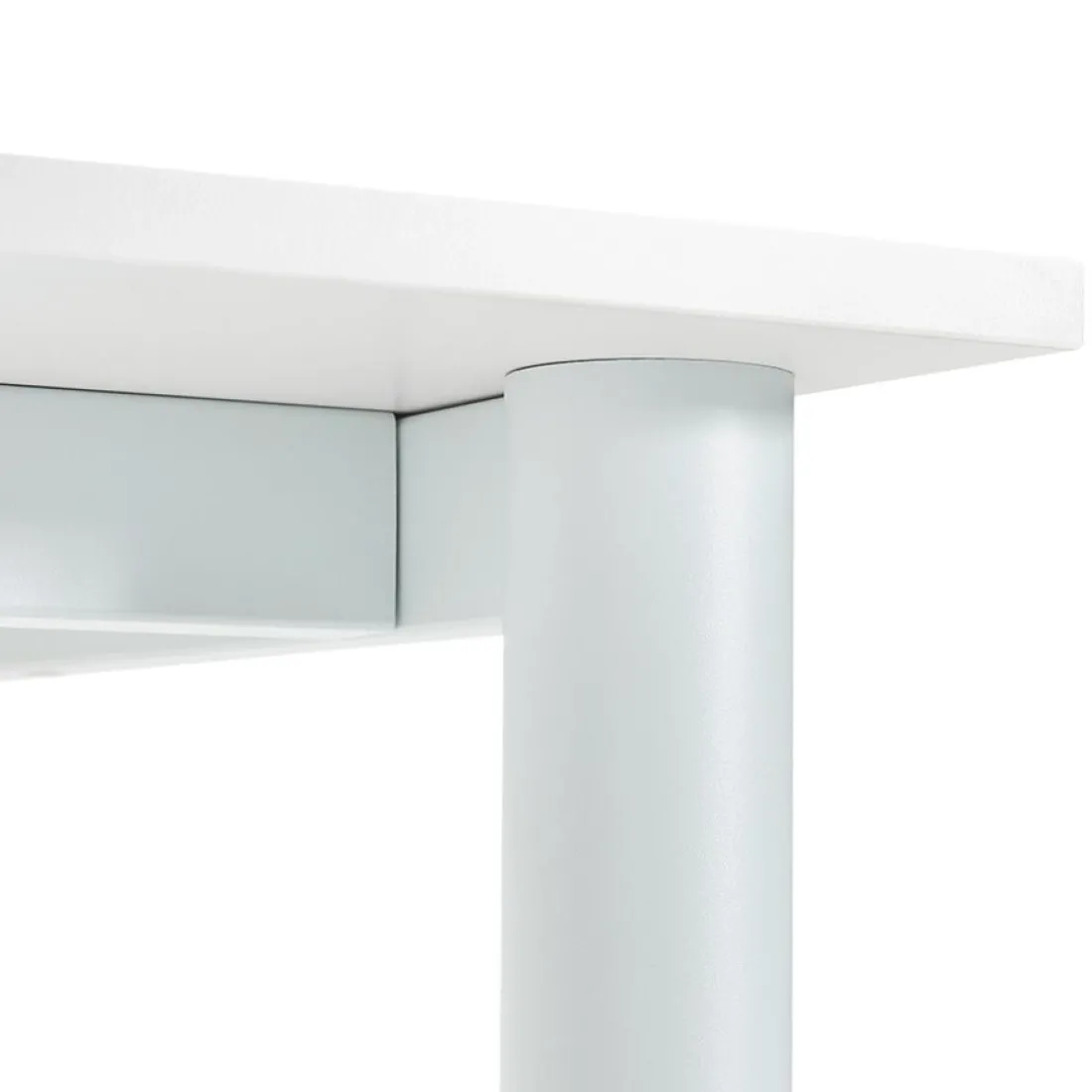 Table de réunion ou bureau design 'FOCUS' blanc
