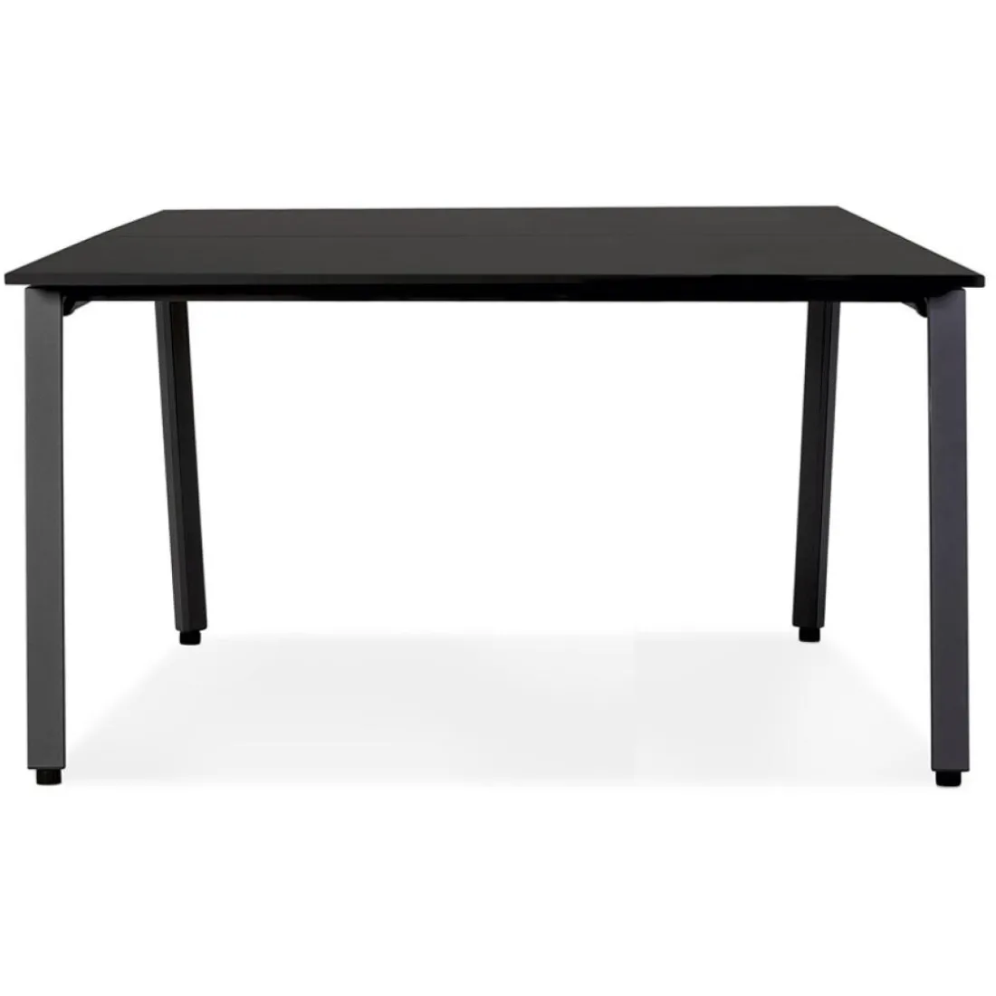 Table de réunion ou bureau bench noir 'AMADEUS SQUARE'