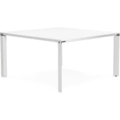 Table de réunion ou bureau bench 'XLINE SQUARE' blanc