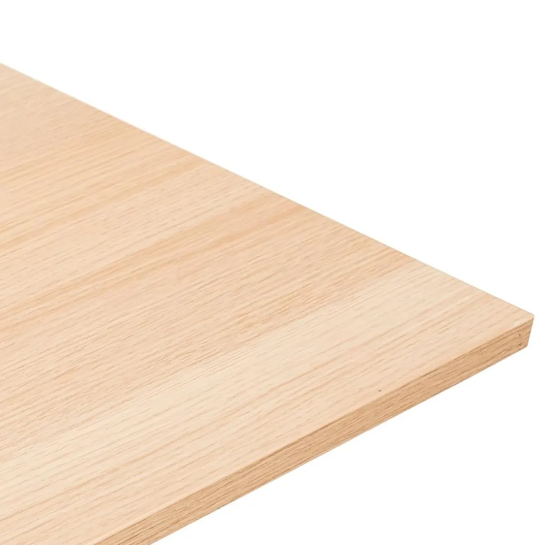 Table de réunion ou bureau bench en bois finition naturelle et métal noir