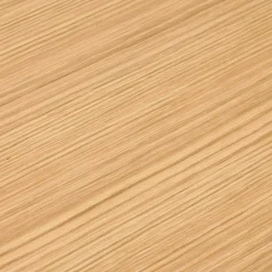 Table de réunion ou bureau bench en bois finition naturelle et métal blanc
