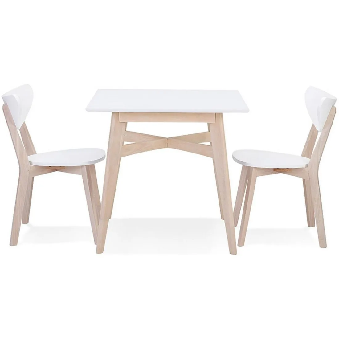 Table De Salle à Manger Blanche Design STEFFIE Style Scandinave