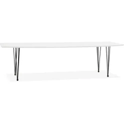 Table de salle à manger Blanche design STRIK Style industriel