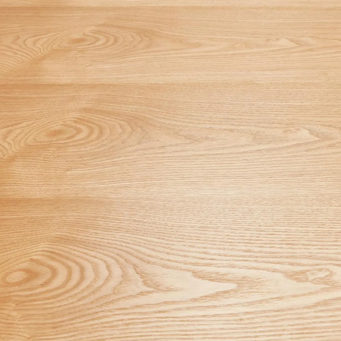 Table de salle à manger carrée 'ANITA' en bois finition naturelle et métal noir