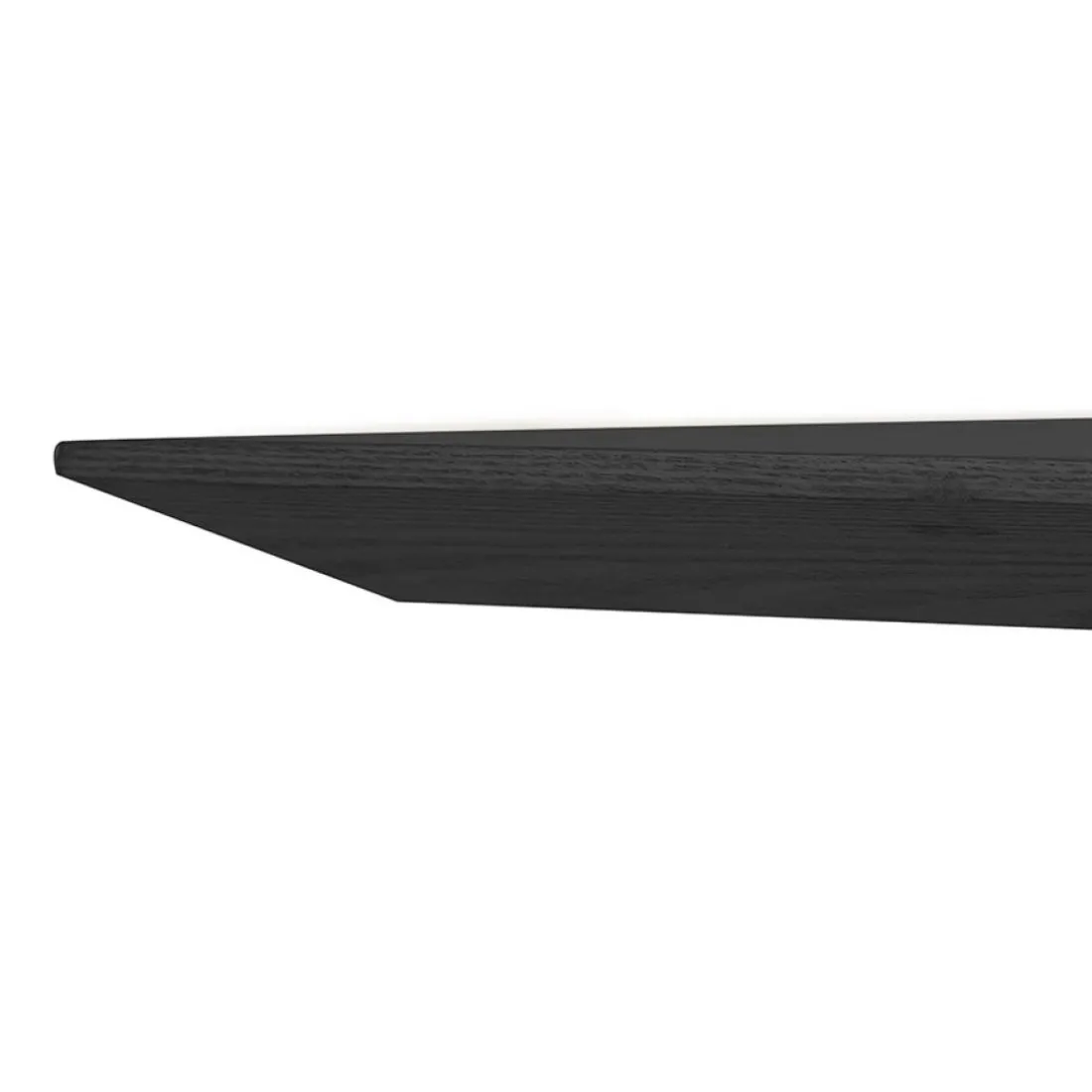 Table de salle à manger carrée 'ANITA' en bois et métal noir