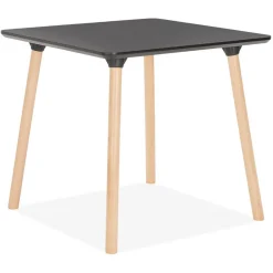 Table De Salle à Manger Noir Design SHIKO