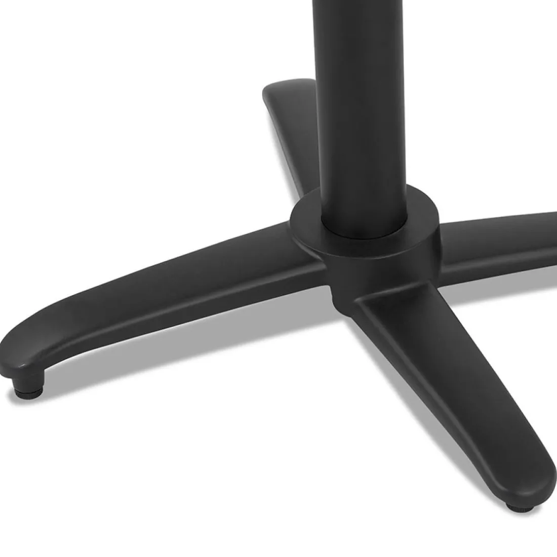 Table de terrasse pliable 'NOCTALI' ronde noire