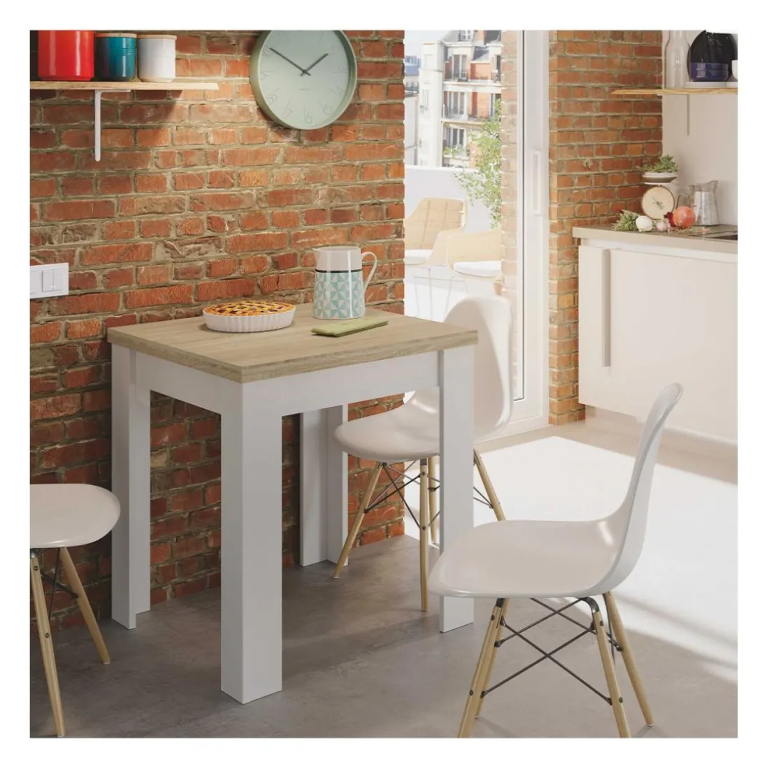 Table extensible système d'ouverture en livre