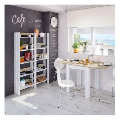 Table extensible système d'ouverture en livre