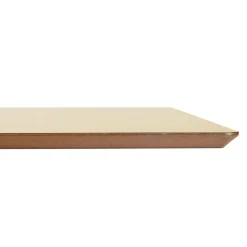 Table haute design 'ZUMBA BAR' en bois finition naturelle avec pied en métal noir