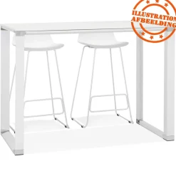 Table haute ou bureau haut 'XLINE HIGH TABLE' en bois noir