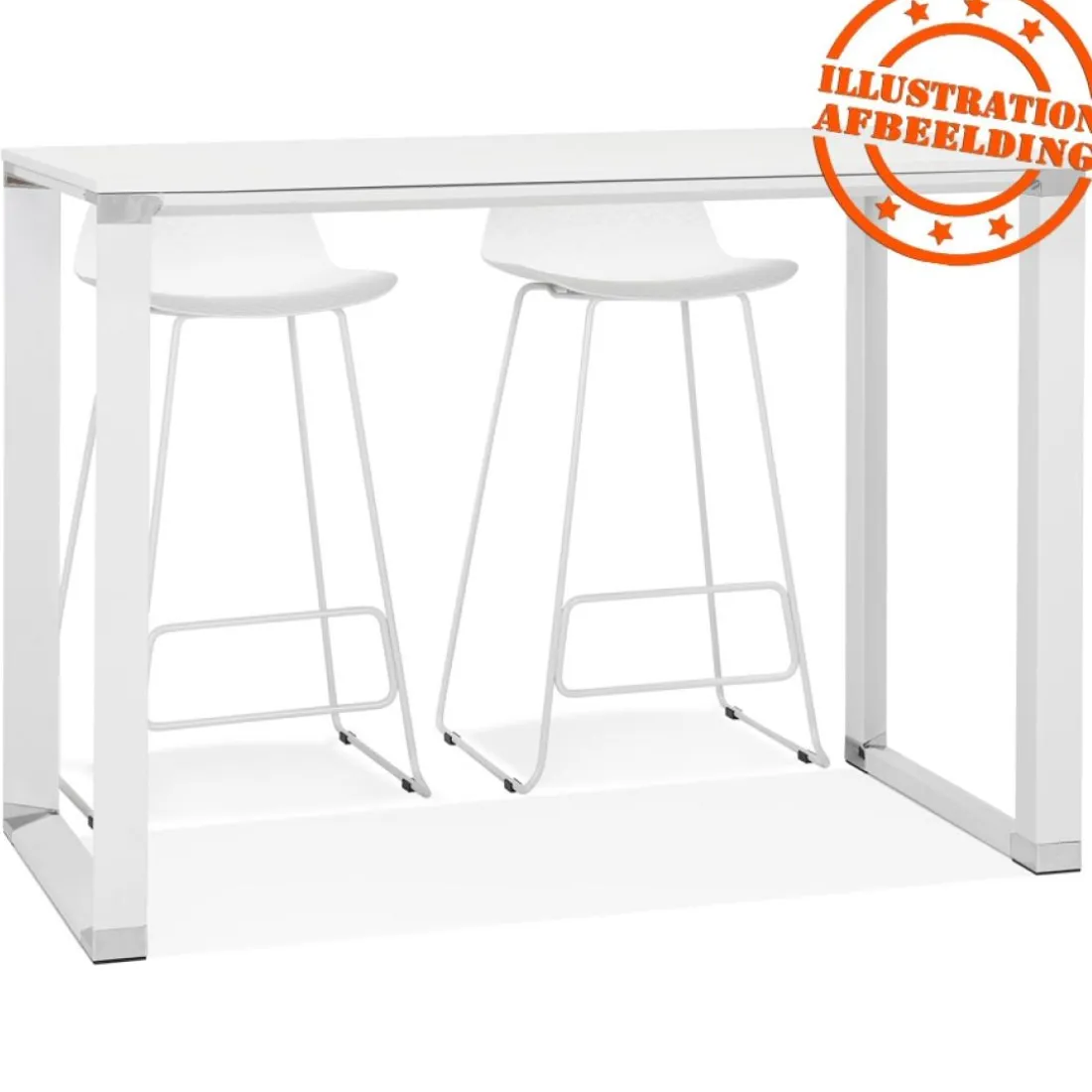 Table haute ou bureau haut 'XLINE HIGH TABLE' en bois noir