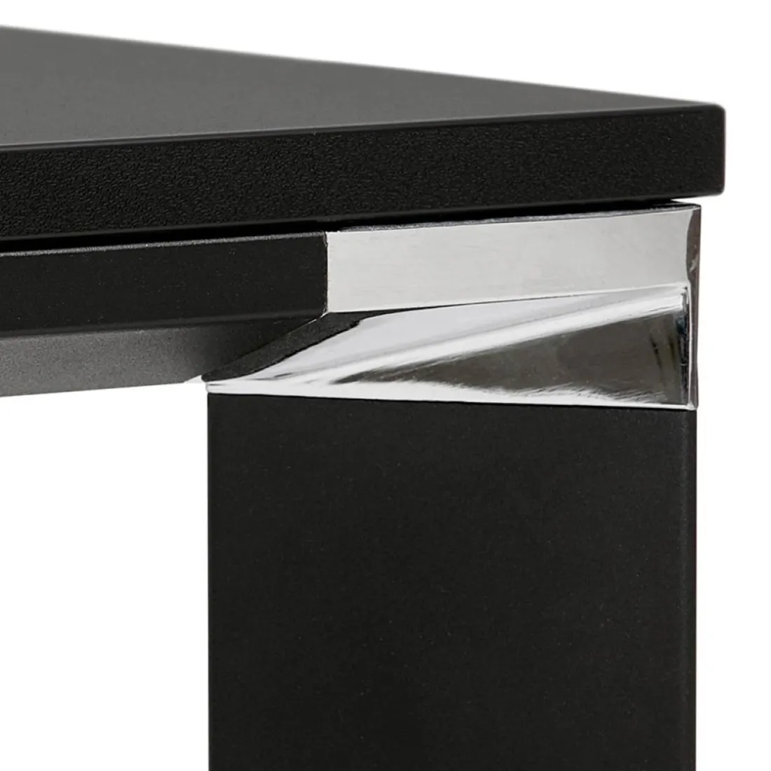 Table haute ou bureau haut 'XLINE HIGH TABLE' en bois noir