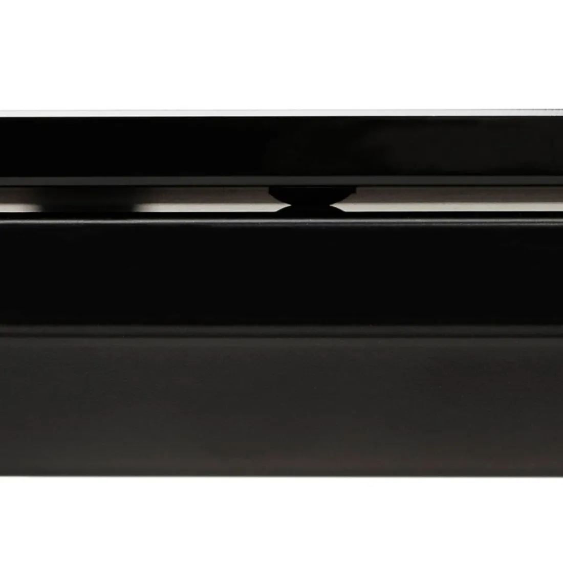 Table haute ou bureau haut 'XLINE HIGH TABLE' en verre noir