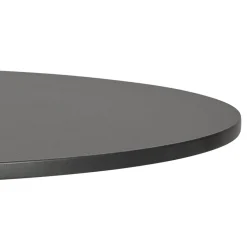 Table haute pliable 'PAXTON' ronde noire