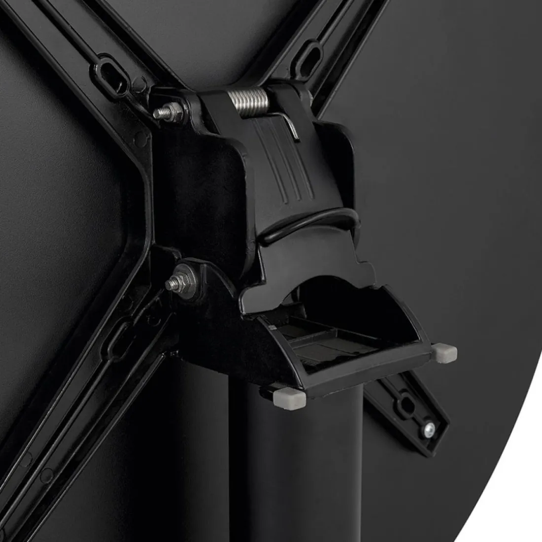 Table haute pliable 'PENUMBRA' ronde noire