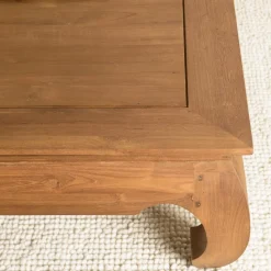 Table opium en bois de teck recyclé massif SIXTINE