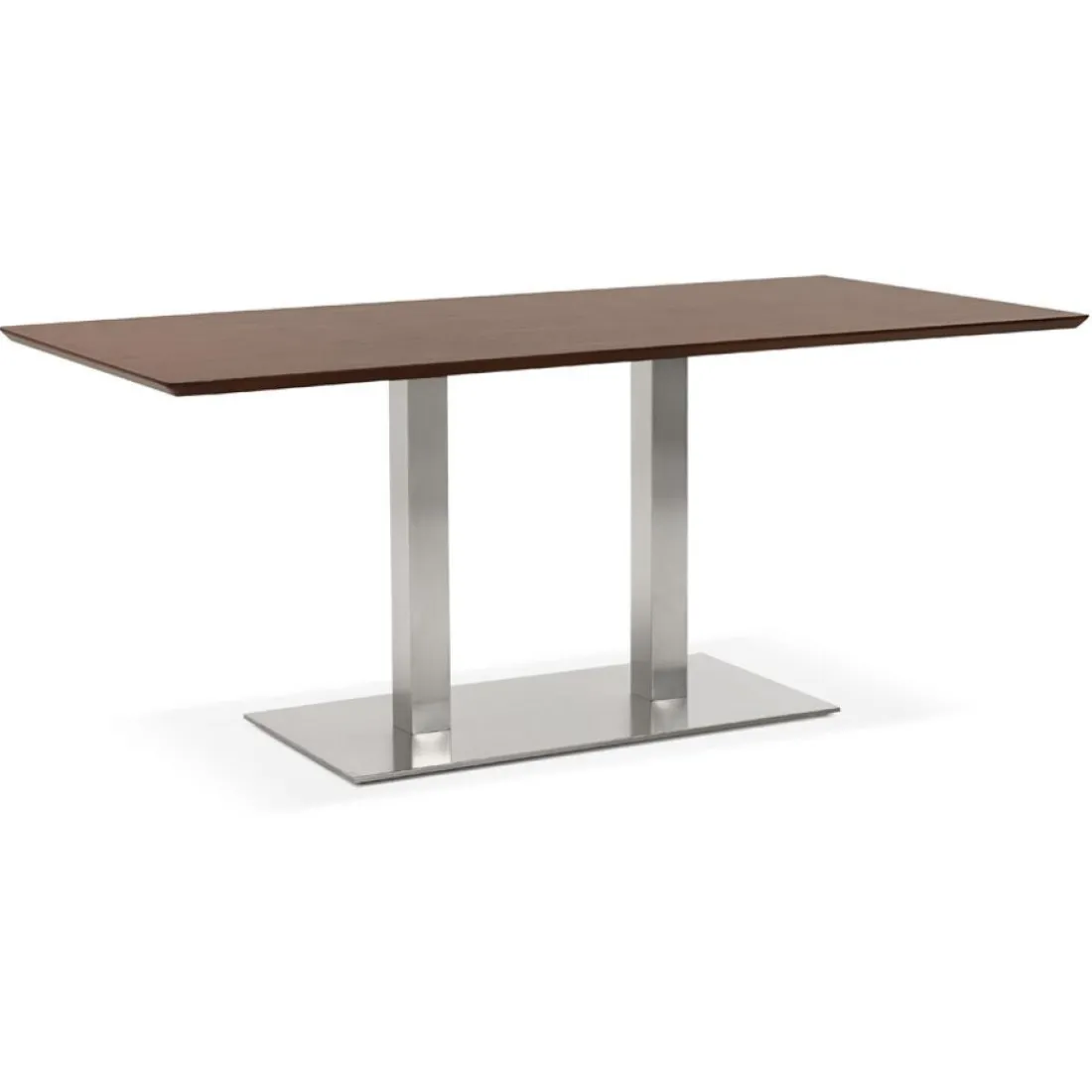 Table ou bureau design en bois finition Noyer 'MAMBO'