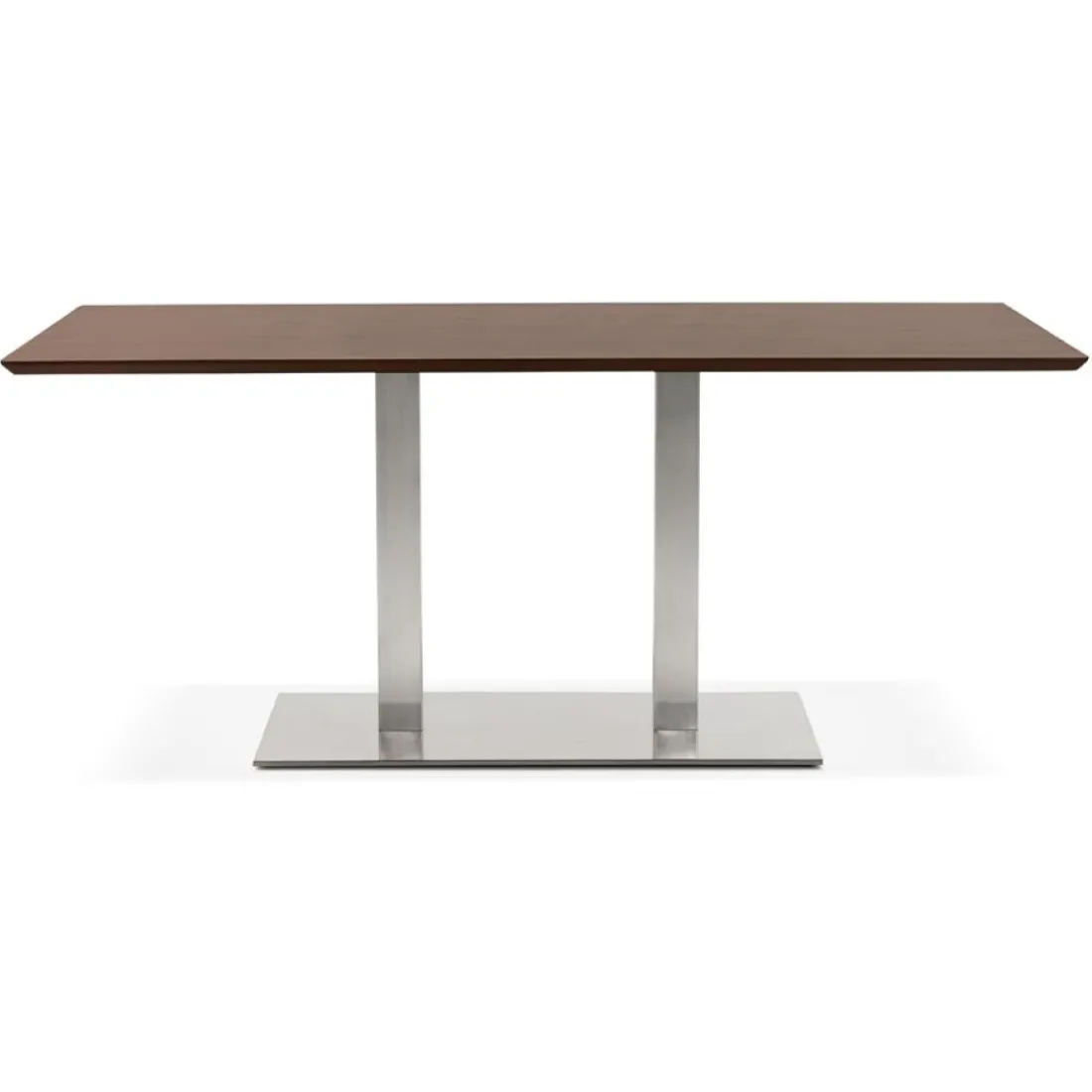 Table ou bureau design en bois finition Noyer 'MAMBO'