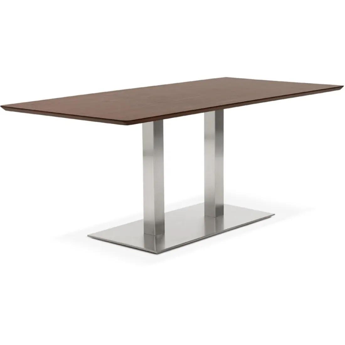 Table ou bureau design en bois finition Noyer 'MAMBO'