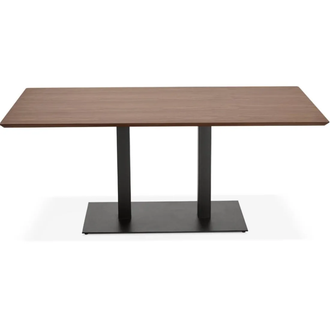 Table ou bureau design en bois finition Noyer 'ZUMBA'