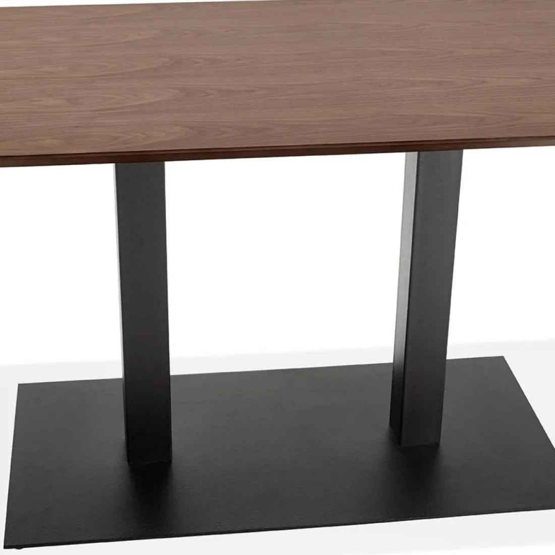 Table ou bureau design en bois finition Noyer 'ZUMBA'