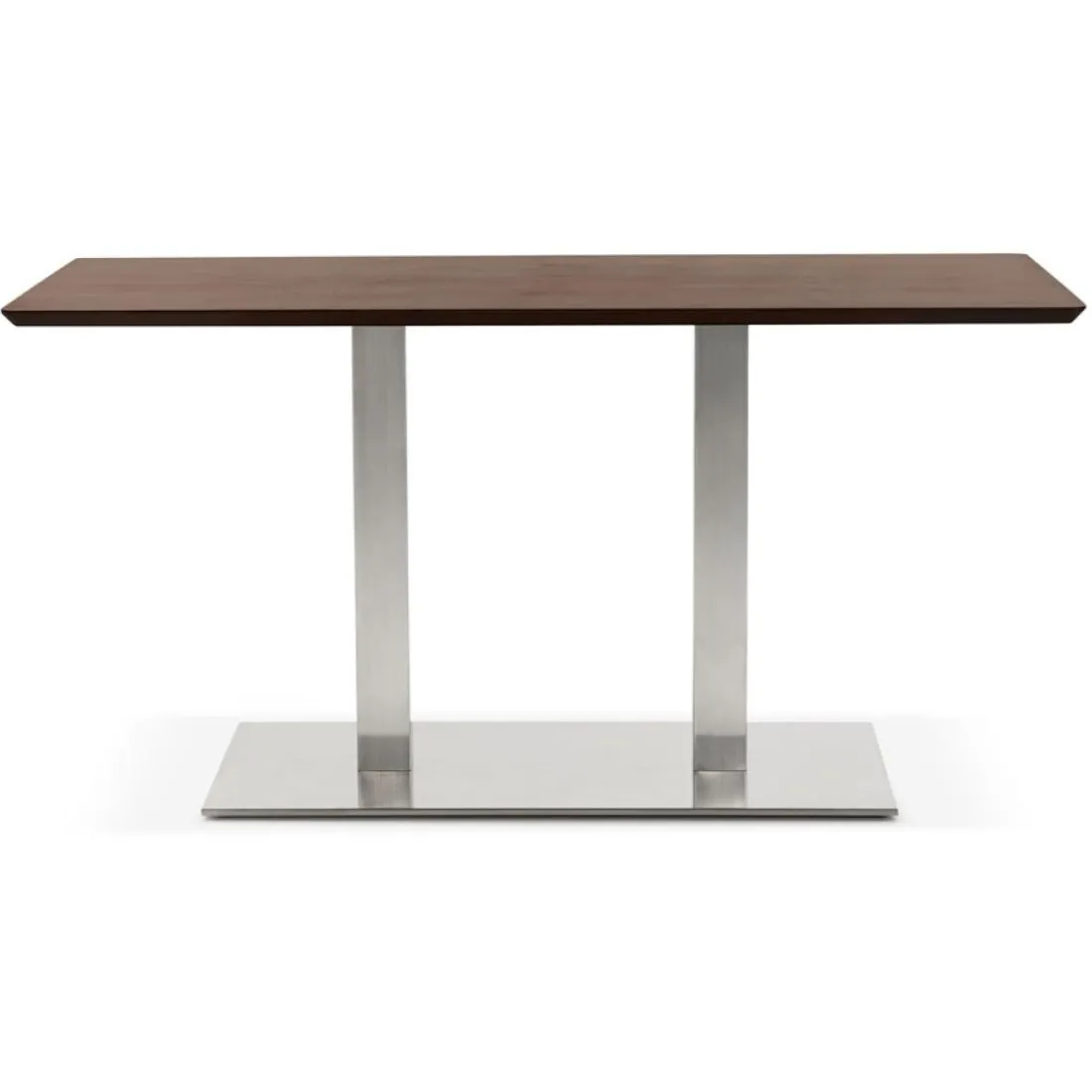 Table ou bureau design 'MAMBO' en bois finition Noyer
